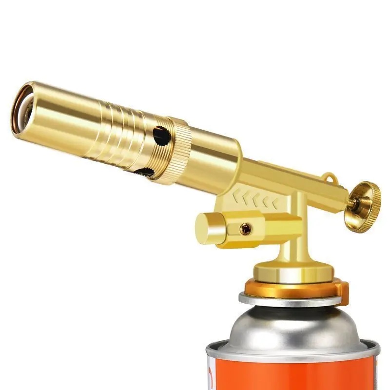 Kitchen Baking Torch - หัวพ่นแก๊สเชื่อมบาร์บีคิว 1 ชิ้น พร้อมระบบจุดไฟอัตโนมัติ ใช้สำหรับทำอาหาร อบขนม