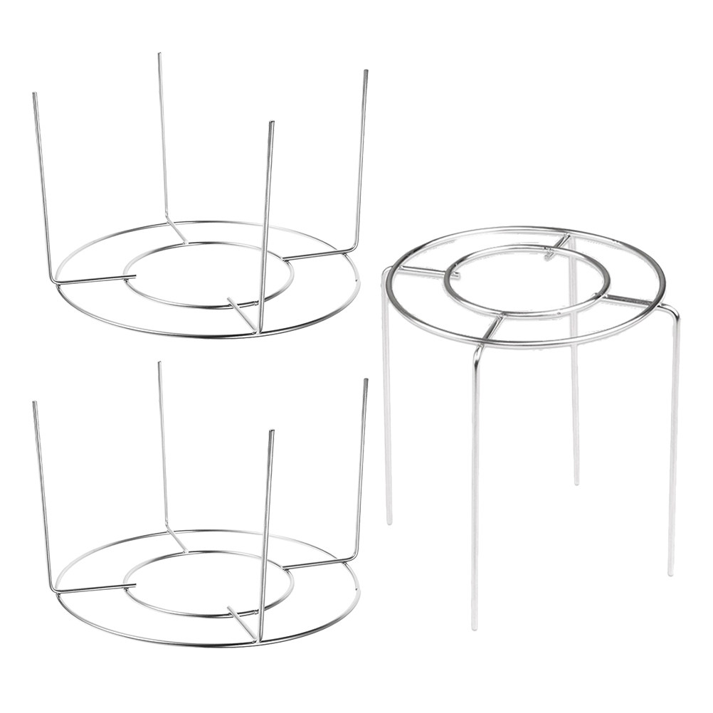 Cooling Rack Wire - ชุดตะแกรงระบายความร้อนเค้กสแตนเลส 3 ชิ้น แบบไม่ติดกระทะ ตะแกรงกลมสำหรับระบายความร้อนขนมปัง ตะแกรงลวดสำหรับอบขนม