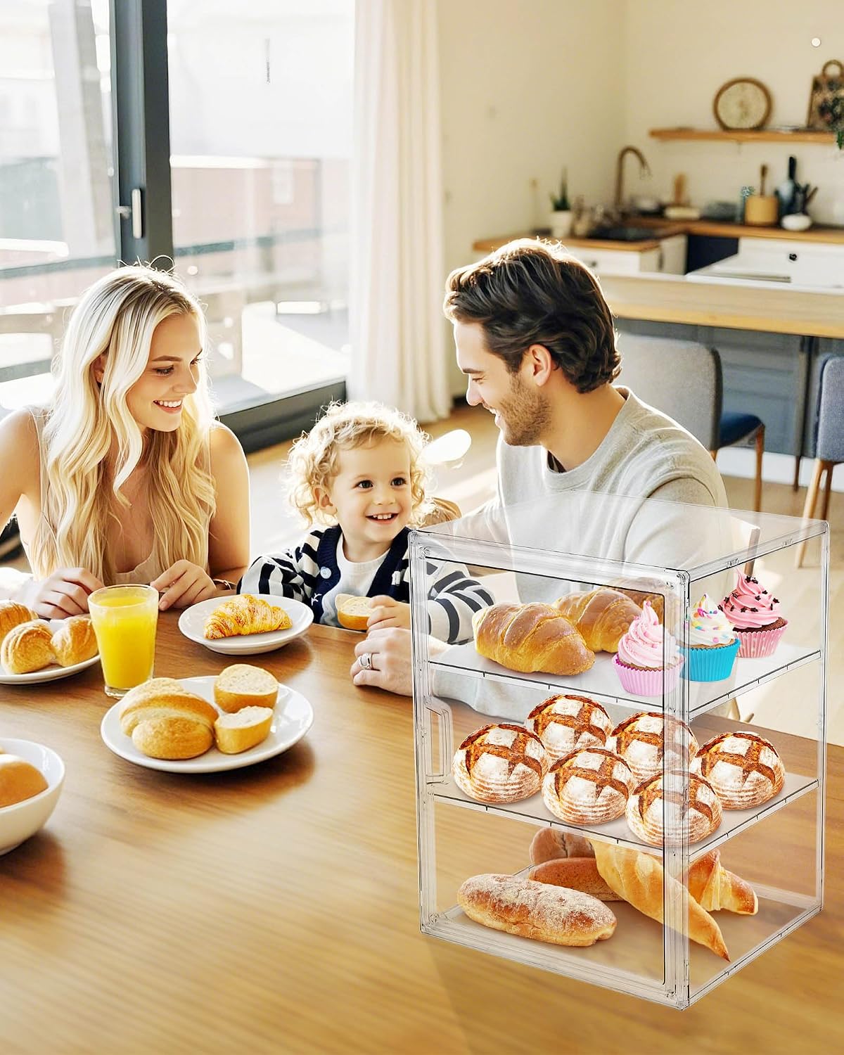 ตู้โชว์ขนมอบ, กล่องเก็บขนมปังส - Kitchen Baking Containers บทวิจารณ์และราคา