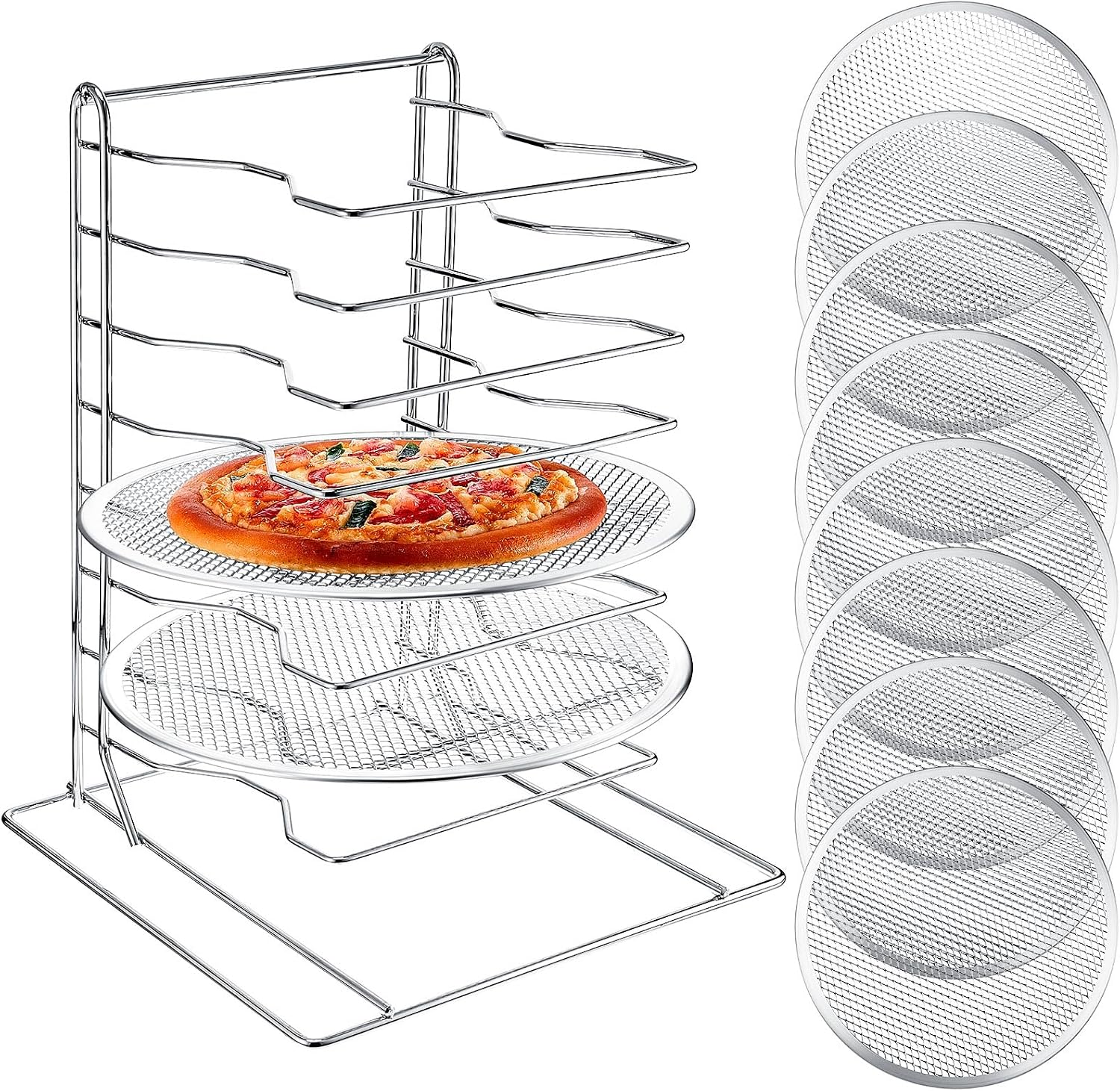 ชั้นวางพิซซ่า 8 ชั้น พร้อมถาดอ - Kitchen Baking Rack บทวิจารณ์และราคา