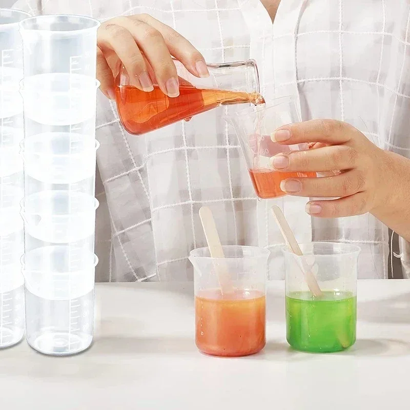 100ml ถ้วยตวงพลาสติกโปร่งใสขนา - Kitchen Baking Containers บทวิจารณ์และราคา