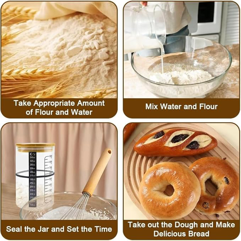 ชุดขวดหมักแป้งซาวโดว์ ขวดหมักแ - Kitchen Baking Containers บทวิจารณ์และราคา