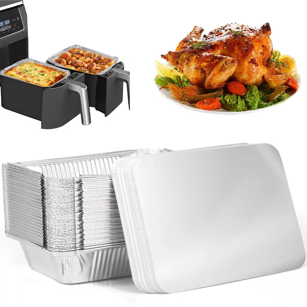 10PCS อลูมิเนียมฟอยล์ทิ้งภาชนะ - Kitchen Baking Containers บทวิจารณ์และราคา
