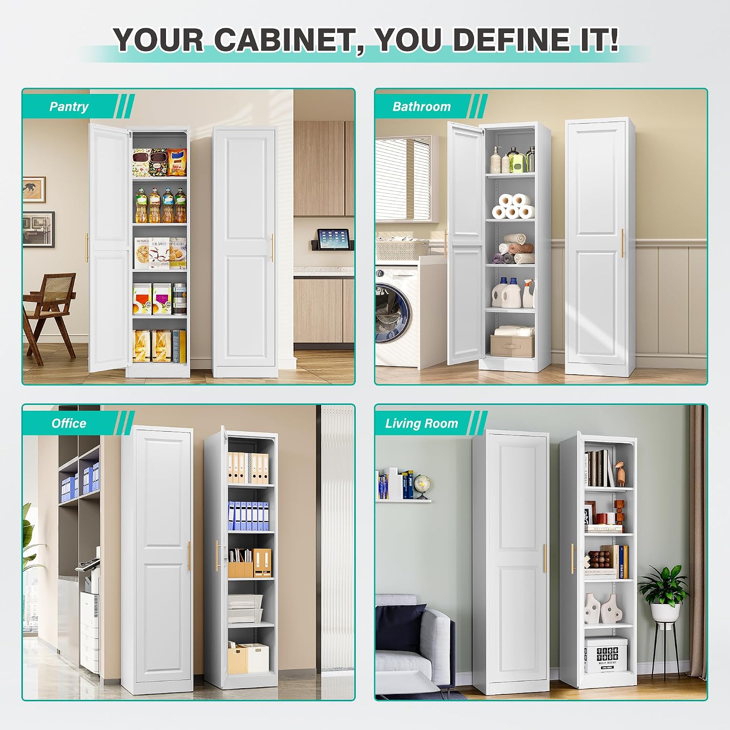 ตู้เก็บของทรงสูงแคบ ประตูเดียว - Kitchen Zo บทวิจารณ์และราคา