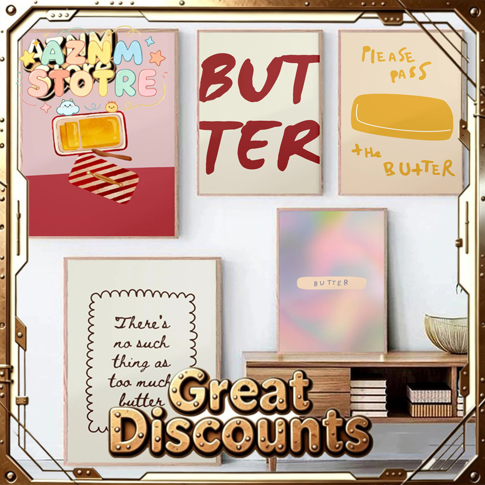 โปสเตอร์เนย 1 ชิ้น ตกแต่งครัวส - Kitchen Baking Wall Art บทวิจารณ์และราคา