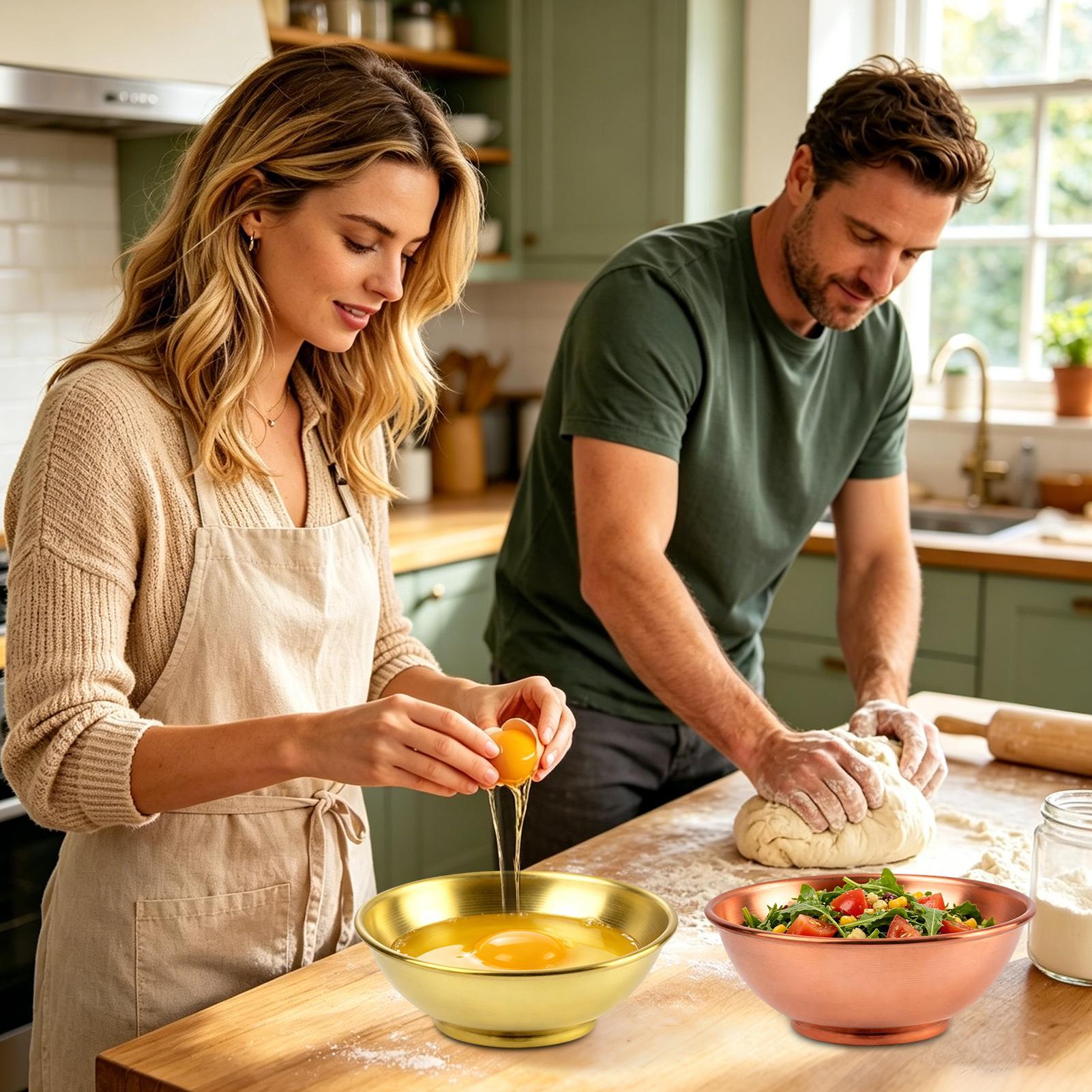 ชามทองแดงขนาดใหญ่ ภาชนะเก็บของ - Kitchen Baking Containers บทวิจารณ์และราคา