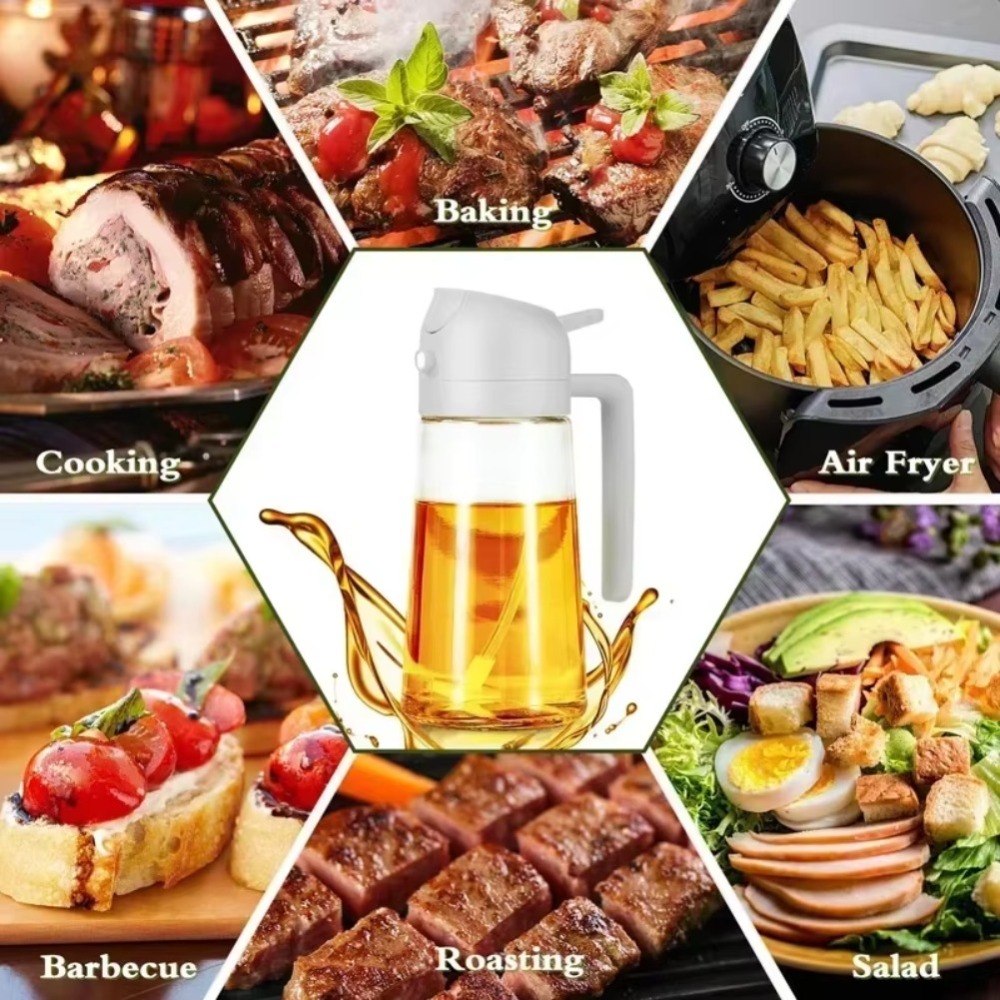 ขวดสเปรย์น้ำมันพลาสติก 2in1 ขน - Kitchen With Baking Area บทวิจารณ์และราคา