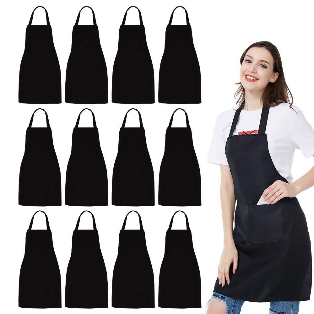 12แพ็คผ้ากันเปื้อน Bib-Unisex  - Kitchen Baking Drawing บทวิจารณ์และราคา