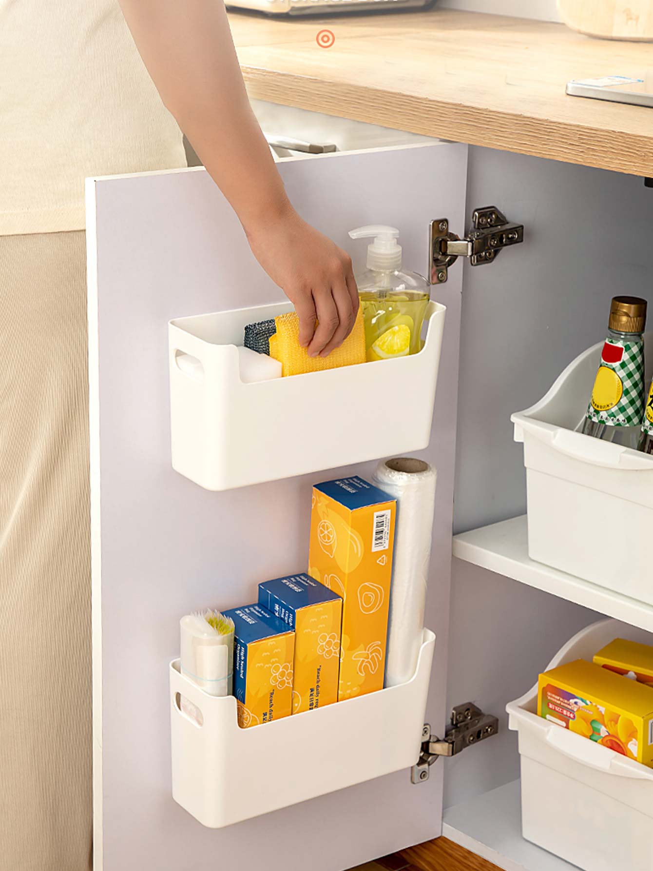 กล่องเก็บของติดผนังแบบไม่ต้องเ - Kitchen Zo บทวิจารณ์และราคา