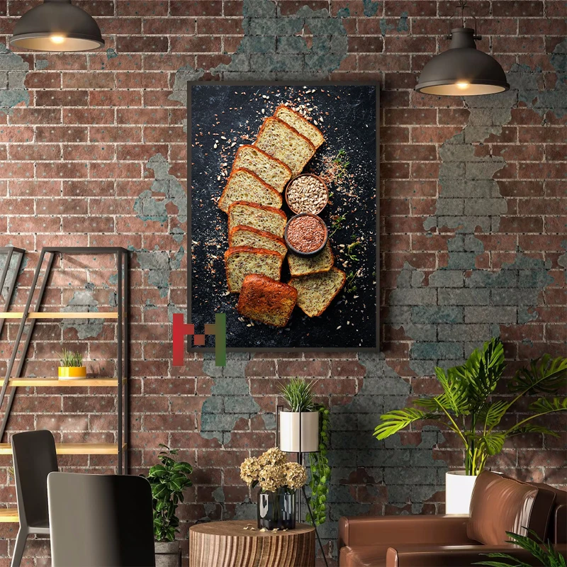 อาหาร ครัว กระดานดำ ขนมปัง ของ - Kitchen Baking Wall Art บทวิจารณ์และราคา