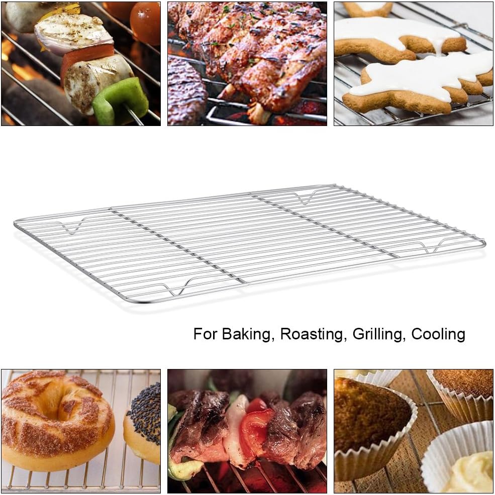 P&P CHEF ตะแกรงเหล็กสำหรับอบแล - Cooling Rack Wire บทวิจารณ์และราคา